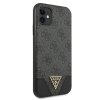 Guess GUHCN61PU4GHBK iPhone 11 6,1 / Xrszary/grey hardcase 4G Triangle Collection
